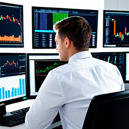 외환관리사 자격증 보유자의 하루 - **Image of a Forex Trader's Morning:** "A professional forex trader, fully clothed in business casua...