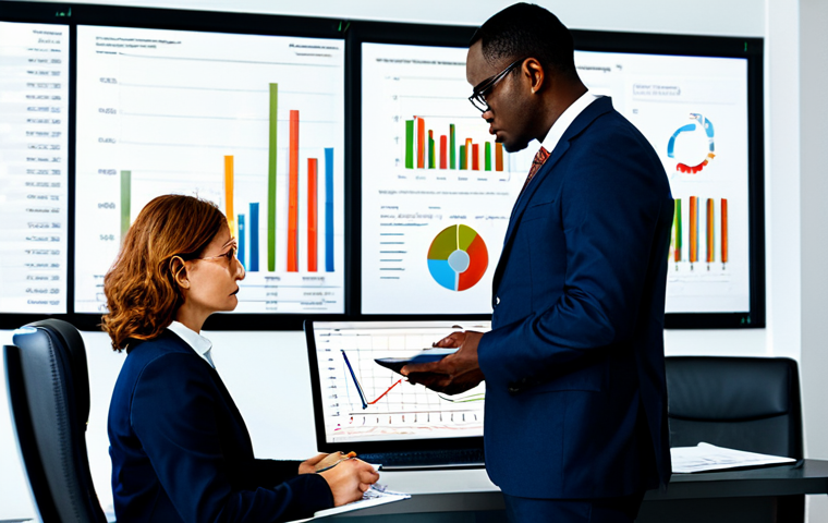 외환관리사와 외환 관리 혁신 연구 - **Foreign Exchange Risk Management:** A diverse team of professionals in a modern office setting, an...