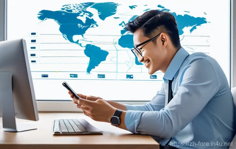 외환관리사와 외환거래 한도 관리 - **Prompt 1: Seamless Global Remittance**
    "A bright, dynamic, and modern illustration depicting a...