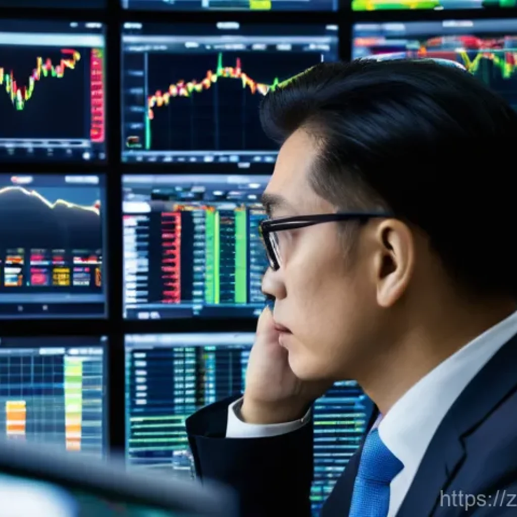 외환관리사와 외환 거래 알고리즘 - An experienced, calm, and insightful East Asian forex manager, late 30s to early 40s, sits in a slee...