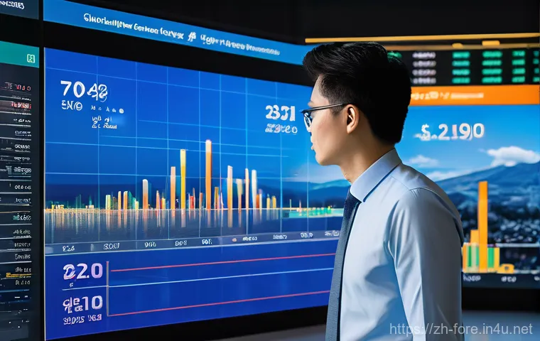 외환관리사와 환율 데이터 분석 사례 - **Prompt 1: "The Seasonal Dance of Global Currencies"**
    A young, East Asian professional in smar...