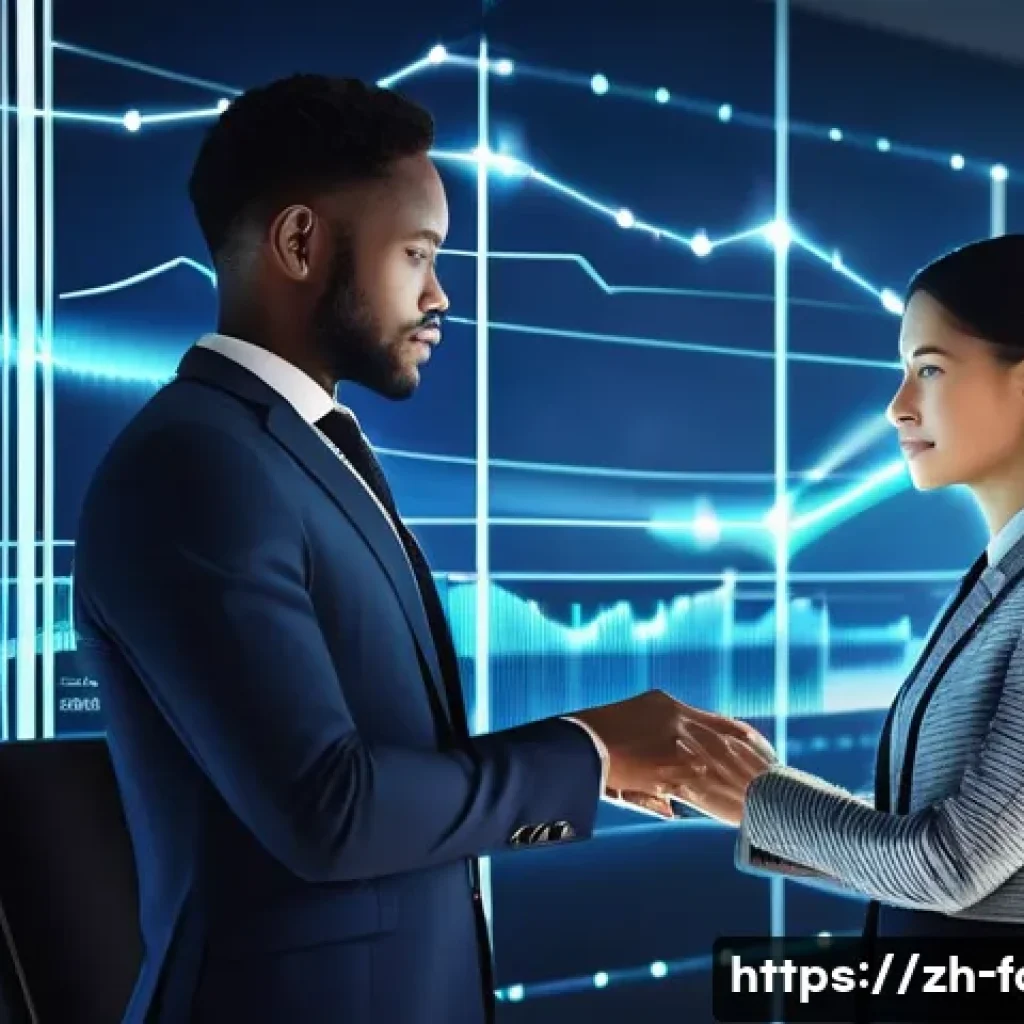 외환관리사와 글로벌 기업 취업 전략 - **Prompt for Digital Foreign Exchange Management:**
"A sleek, futuristic office environment fill...