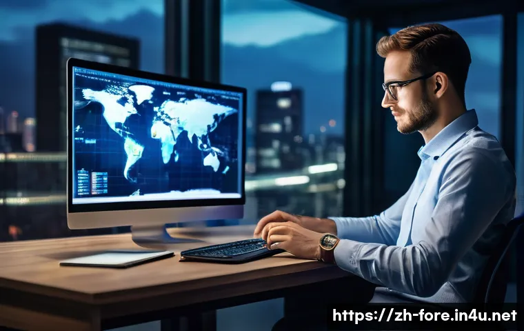 외환관리사와 외환 세미나 자료 공유 - **Prompt:** A driven individual, reminiscent of Arong, sits at a sleek, modern desk, immersed in lea...