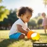 외환관리사 시험 준비 생생 후기 - **Prompt:** A toddler (2 years old) playing in a sunlit park, wearing a cloth diaper. The diaper is ...