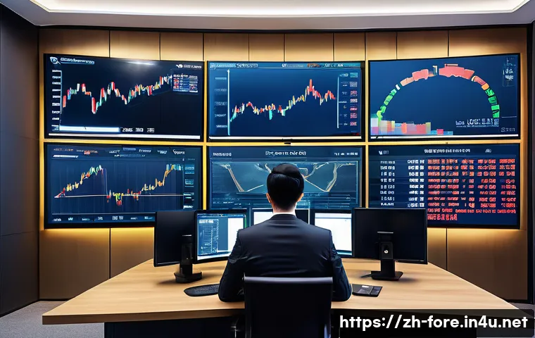 외환관리사 자격증 취득의 장점 - A professional financial analyst in a modern office environment, focused on international forex mark...