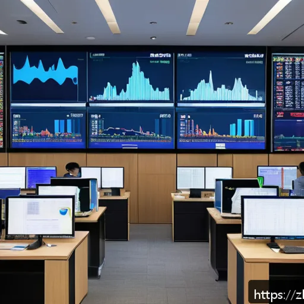 외환관리사와 기업의 외환 관리 개선 - A modern corporate office scene featuring a diverse team of professionals analyzing dynamic foreign ...